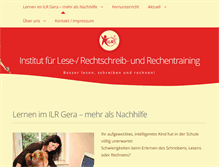 Tablet Screenshot of ilr-gera.de